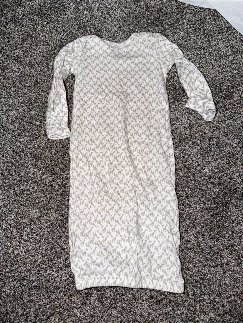 Cream Dinosaur Print Sleep Sack for Kids